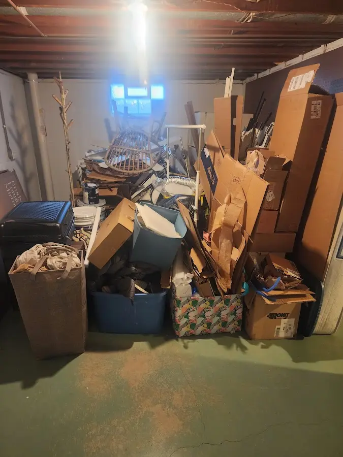 Roll-off dumpster container at job site for 20 Yard Dumpster Rental in Harriman